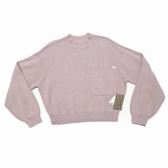 NWT Vans - Semi Cropped, Violet, Crew Neck Sweater, Size L - Picture 2 of 6